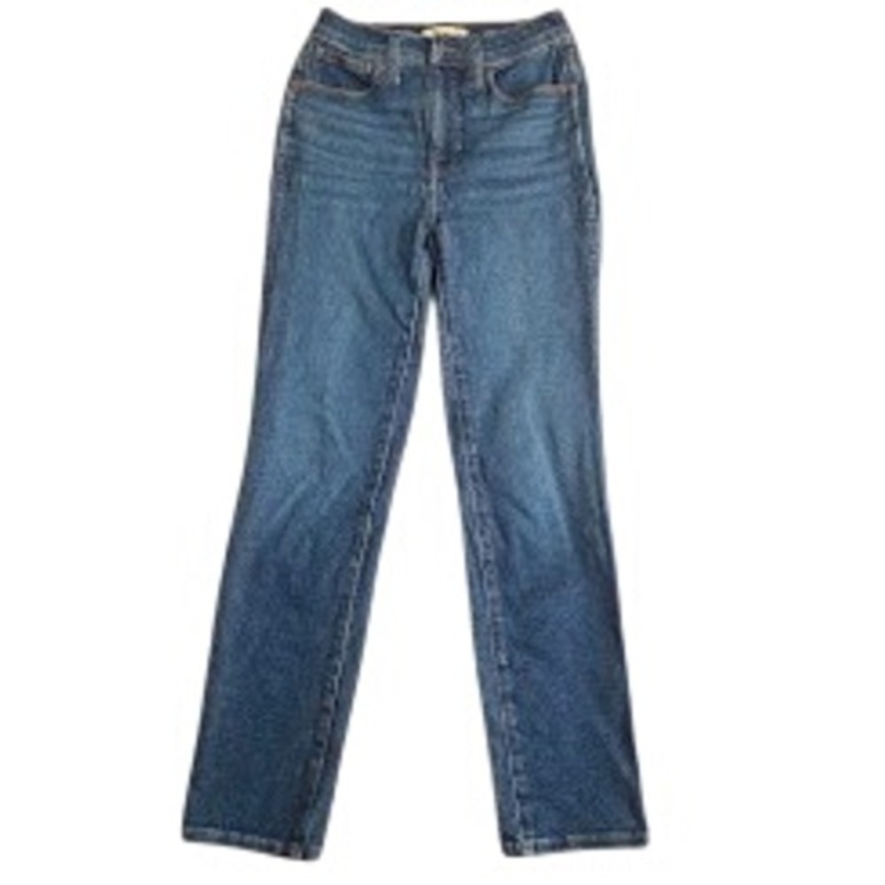 Madewell Stovepipe Jeans High Rise Straight Leg Blue Denim Size 26 CKP474208210